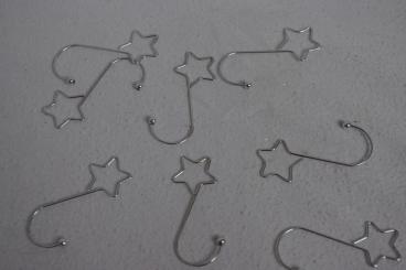 Kugelaufhänger "Stern" silber 