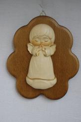 Kinderschutzengel auf Wolke, champagner 