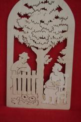 Fenster mit altem Paar 