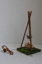 Hirtenfeuer mit Streu 