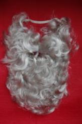 Bart grau + Haar-Stirnband 