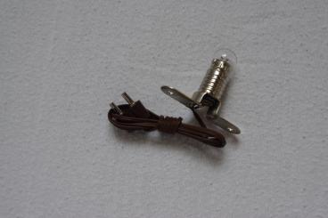 Beleuchtungssockel mit Birnchen E10 