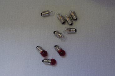 Schraubbirne E 10, 12 Volt weiß 