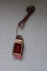 Laterne messing brüniert/ LED 