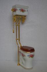 Nostalgietoilette mit Spülkasten 