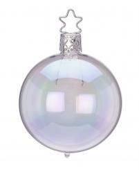 Glaskugel durchsichtig irisierend  6cm(12) 