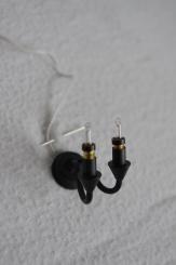 Wandleuchter schwarz 