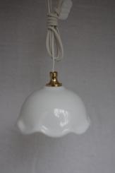 große Hängelampe weiß 