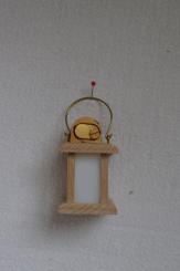 Holzlaterne mit LED 