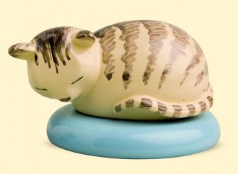 Katze, grau getigert 