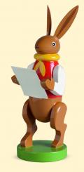 Hasenmusikant mit Notenblatt 