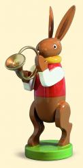 Hasenmusikant mit Waldhorn 