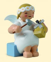 Margeriten-Engel sitzend mit Windmühle 