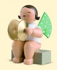 Engel mit Becken sitzend 