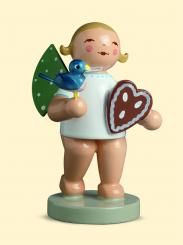 Engel mit Lebkuchen und Vogel 