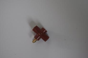 Dreifachstecker, braun 