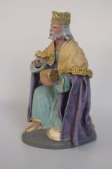 König kniend, weiß 