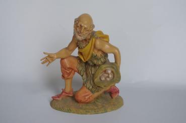 Hirte knieend mit Hut 