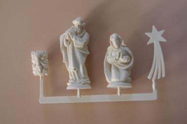 Hl. Familie 4tlg, weiß 3cm 