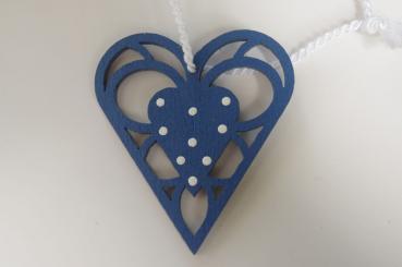 Filigranes Herz blau II 