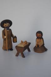 Heilige Familie 3teilig gebeizt 