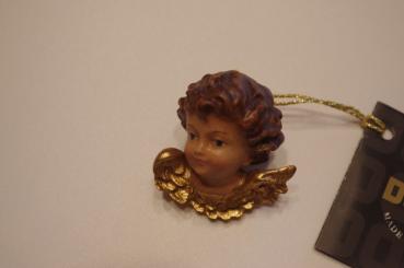 Puttenkopf rechtsschauend, bemalt, 4cm 