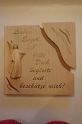 Wandbild mit Engel gebeizt 