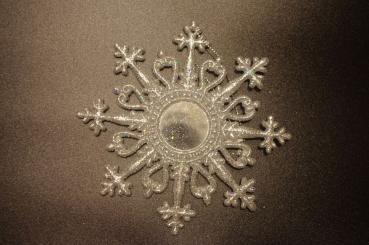 Silberstern Filigran mit Spiegel 