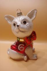 Welpe mit roter Weste 