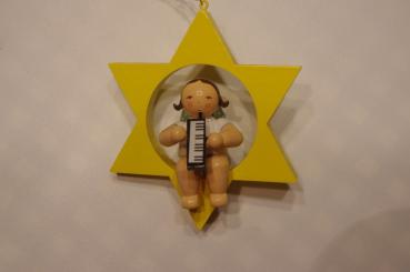 Engel im Stern mit Melodica 