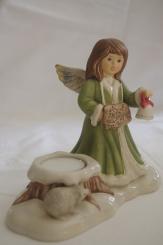 Engel "Freunde aus dem Wald" grün-weiß 