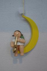 Engel im Mond mit Saxophon 