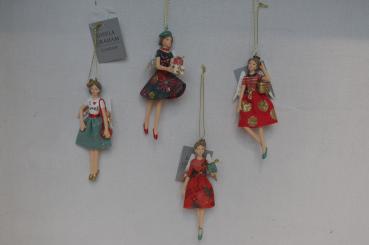 Mode-Elfe mit bunten Stoffröckchen 