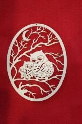 Oval mit Eulenmutter 