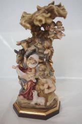 Blockkrippe "Rafaello" coloriert 15cm 