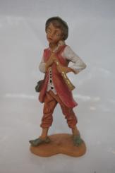 Junger Hirte mit goldfarbener Flöte 