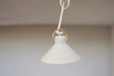 Hängelampe, Metall weiß 