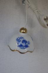 Hängelampe klein, Porzellanschirm mit Zwiebelmuster 
