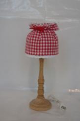 Stehlampe Bäuerlich, weiß-rot 