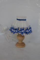Tischlampe bäuerlich blau 