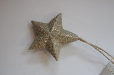 Dicker Glimmerstern, champagner 