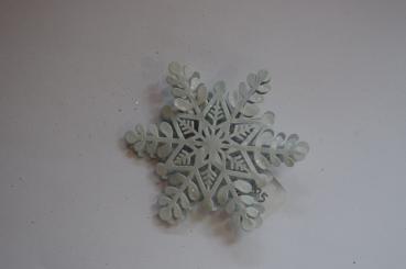 Schneeflocke mit Clip 
