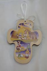 Kinderkreuz mit biblischen Szenen 