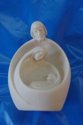 Blockkrippe modern, Bergahorn natur,12cm 