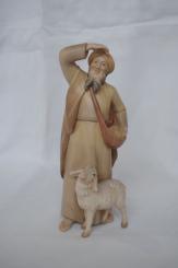 Hirte mit Schaf und Tasche 