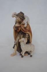 Hirte mit 2 Schafen 