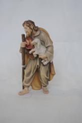 Hirte mit Stock und Schaf 