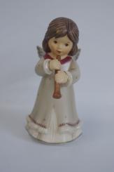 Engel "kleine Flöte" mauve-bordeaux 