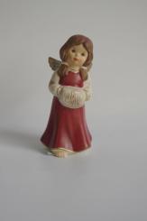 Engel "Kalter Wintertag", bordeaux 