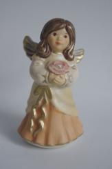 Schutzengel mit Christrose , champagner 